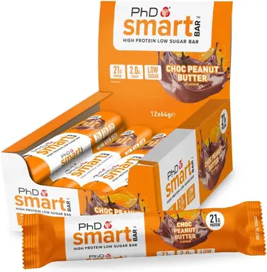 PhD Smart Protein Nutrition Bar Chocolate Peanut Butter Flavour - 12 x 64g