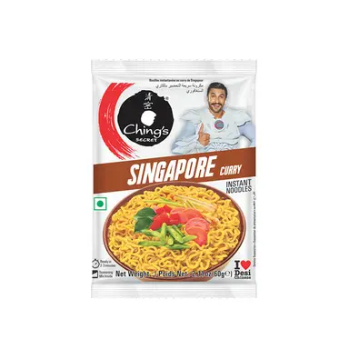 Ching's Secret Singapore Curry Instant Noedels 60g zak