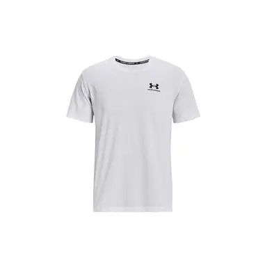 Under Armour Men's Logo Embroidered Heavyweight Short Sleeve - White