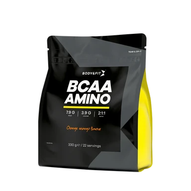 Body&Fit BCAA Amino Sinaasappel-Mango 330 gram (22 doseringen)