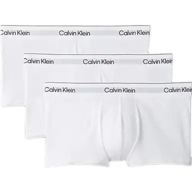 Calvin Klein Caleçon Échancré 3 Pièces - Icon Cotton Stretch - Blanc 2XL