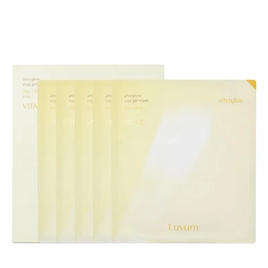 Luvum Afterglow Yuja Gel Mask (5 sheets/box)