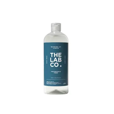 The Lab Co. Antibacterial Washing Up Dishwashing Liquid | Tough on Grease Dish Soap | Gentle on Hands | Non-Toxic, EDC-Free, Plant-Based Formula | 750ml | Fragrance Free | Enscented for sensitive skin