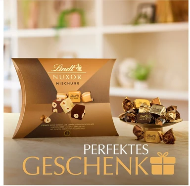 Lindt NUXOR sortiment in kissenpackung, 206 g