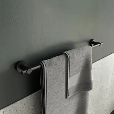 Croydex Epsom Flexi-Fix Towel Rail - Black