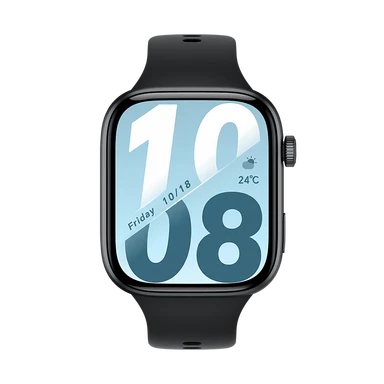 HONOR Watch X5i, 8 MB + 128 MB, Schwarz, 21 Tage Akkulaufzeit, Gesundheits-Scan, Silikonarmband