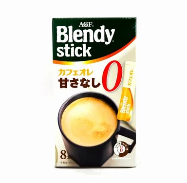 AGF Blendy Stick Cafe au Lait Ongezoet 8 stuks