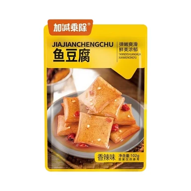 Jiajianchengchu Tofu de poisson saveur épicée - 102 g