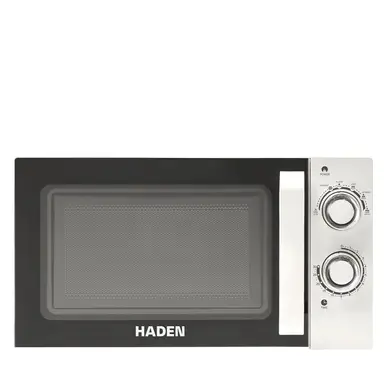 Haden Solo Microwave Oven - 20L, 800W, White, 6 Power Levels, Defrost Function, Easy-to-Use Timer, Compact Design, Ideal for Small Kitchens