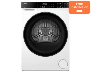 Haier HD120-E357U1-UK 12kg X Series 5 Heat Pump Tumble Dryer - White - A++ Rated