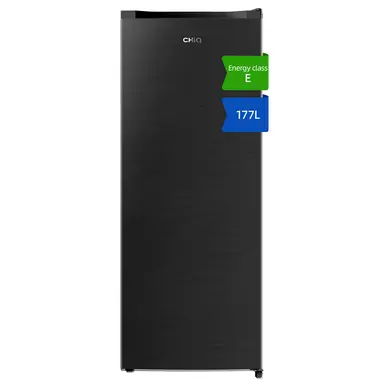 CHiQ JKR183DGE 54cm Wide 144cm Tall Freestanding Upright Freezer - Premium Black Steel