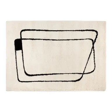 VIVARAISE Tapis Azara neige - 160 x 230 x 3 cm