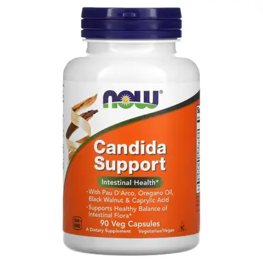NOW Foods Candida Support Candida Formula - 90 Vegan Capsules