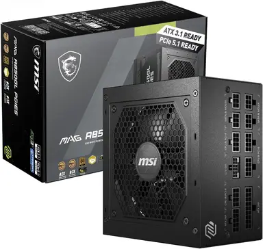 MSI 850W ATX Fully Modular Power Supply - MAG A850GL PCIE5