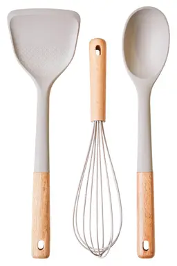Maison by Premier Stone Grey Silicone Head 3pc Kitchen Tool Set