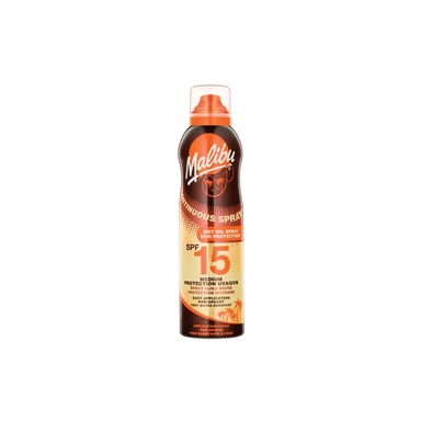 Malibu Continuïteit Droge Zonnebrandolie Spray met SPF 15 175 ml