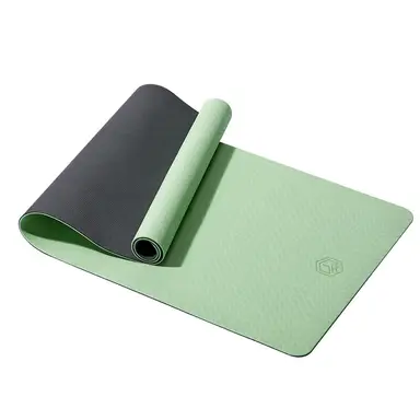 ochama x J.ZAO Yoga Mat TPE Verdikt en Verbreed Oefening en Gymnastiek Antislip Mat Groente voor Mannen en Vrouwen - 183x66 cm - Matcha Groen