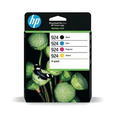 HP cartouche d'encre d'origine 924 Black / 933 CMY 4-pack s 6C3Z1NE