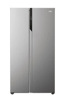 Haier HSR5918DNMP SBS 90 Series 3 American Style Fridge Freezer - Platinum Inox - D Rated