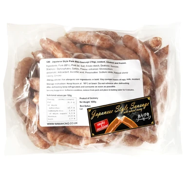 NH FOODS JAPANESE STYLE PORK SAUSAGE 1KG(50P)
