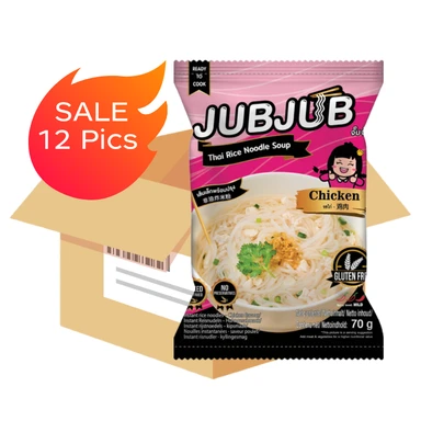 Jub Jub Instant Noedels Kip 70g*12