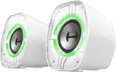 Edifier G1000 II Desktop Computer Speakers for Gaming, 2.5" Full-Range Driver & Enhanced Bass, Bluetooth 5.4 USB-C AUX, 9 Dynamic RGB Lighting Modes for PC -white