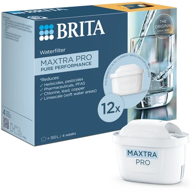 BRITA MAXTRA PRO Pure Performance Water Filter Cartridge 12 pack