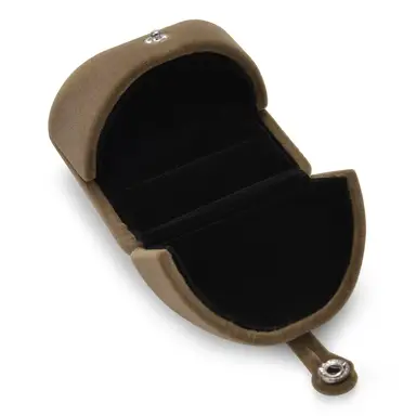 Oirlv Knöpchen-Heiratsringbox, Noble, Gorgeous, Single Couple, für Paare, Engagements, Hochzeiten, Heiratsringe, Ringspenderbox (braun), Jahreswechsel-Action, Top-Geschenkideen