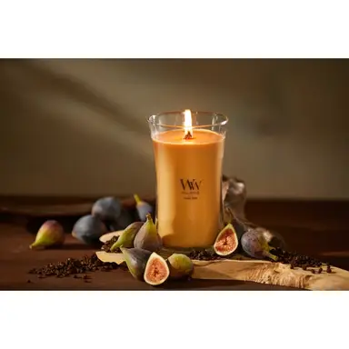 Wood Wick Candle Hourglass Gilded Sands 609g