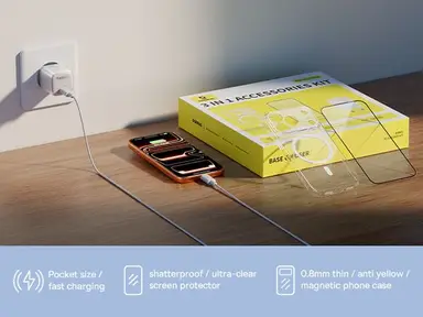 OS-Baseus Gift Box for iPhone 17 Pro 2025 3-in-1 Accessory Set 1C 45W EU