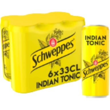 Schweppes Indian Tonic Zéro Sucres 6 x 33 cl 