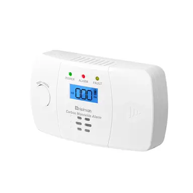 HEIMAN Carbon Monoxide Detector CO Detector with Digital LCD Display, CO Alarm 10-Year Service Life, Carbon Monoxide Meter BSI Certified According to EN 50291, Battery Replaceable
