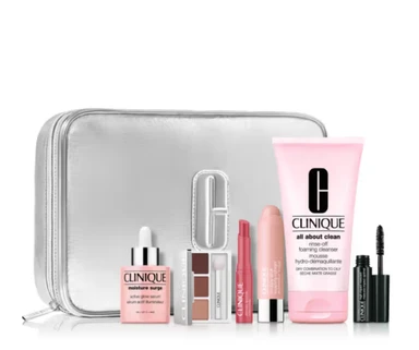 Clinique Glow On The Go 150 ml + 30 ml + 1,2 g + 6 g + 3,5 ml + 1,2 g Set 6-teilig