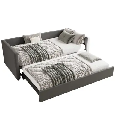 Upholstered bed, 3FT single bed 90x190cm  youth bed