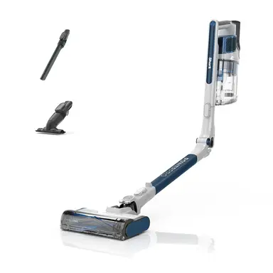 Shark PowerPro Cordless Stick Vacuum – 75AW Suction, Anti Hair Wrap, Floor Detect, XL Dust Cup – Blue/White, IZ380UK