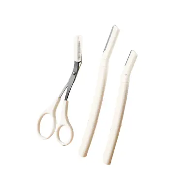 ochama x J.ZAO Kit de 3 rasoirs à sourcils - convient aux débutants - Entretien des sourcils