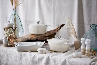 Le Creuset mini aardewerken braadpan - 250 ml, meringue