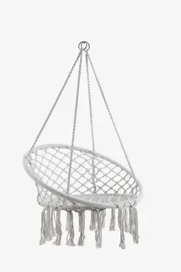 Garden furniture poly-cotton rope hammock chair