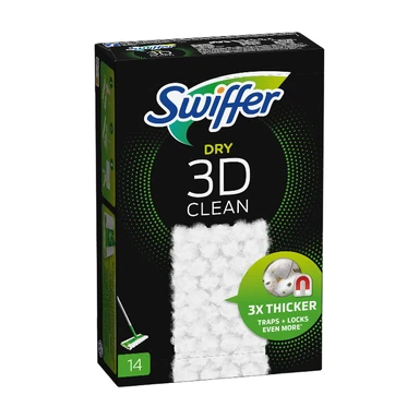 SWIFFER Lingettes sèches pour Balai 3D X14
