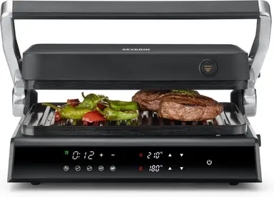 Severin RG 2399 - contactgrill - 1800 W 5 programma's dubbele temperatuurregeling
