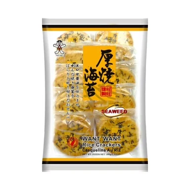 WANT WANT  Seaweed Rice Crackers 160g 