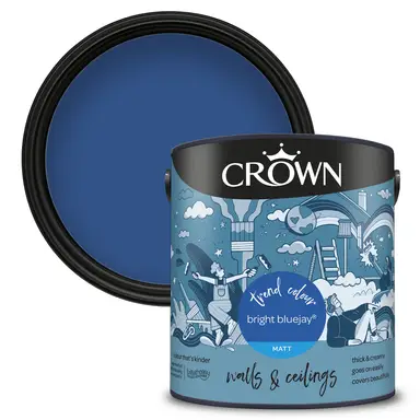 Crown Matt Emulsion Bright Bluejay 2.5L