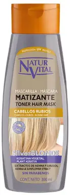 NATUR VITAL Haarmasker 300 ml Zilver Blond