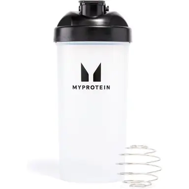 MyProtein Plastic Protein Nutrition Shaker Bottle Clear Black - 600ml