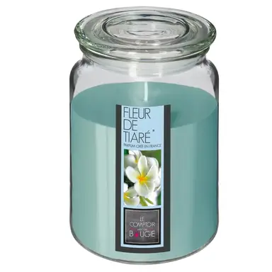 Atmosphera Geurkaars Nina - Tiaré Bloem, 510 g, Glazen Pot