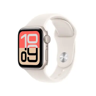 APPLE Watch SE 3 GPS 40mm Boîtier Aluminium Lumière Stellaire avec Bracelet Sport Lumière Stellaire - Taille M/L