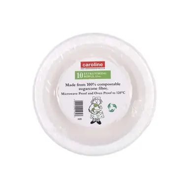 Castleview Swantex Green 12oz Bagasse Bowl, pack of 50