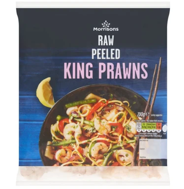 Morrisons Raw Peeled King Prawns 200g