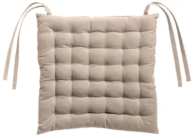 Coussin de Chaise Recyclé 36 Points Zea Naturel 38 x 38 x 3