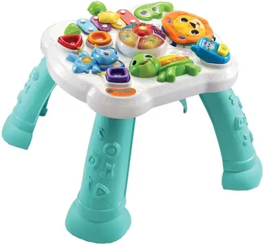 VTech baby dierenvrienden activiteitencentrum - wit en turquoise, 126 x 55 cm